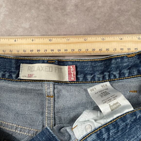 Levi’s 550 Dark Wash Relaxed Fit Denim Jeans - Picture 6 of 7
